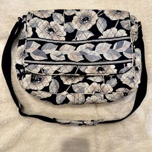 Vera Bradley Quilted Messenger Laptop Bag in Camellia Print